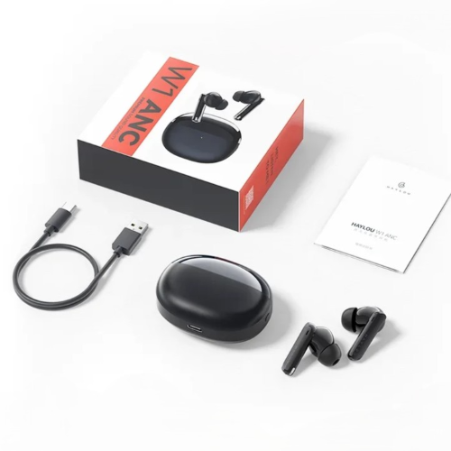 HAYLOU W1 ANC TWS Earbuds-Black Image 2