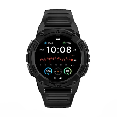 KOSPET TANK S2 Military Grade Smart Watch-Black Image 1
