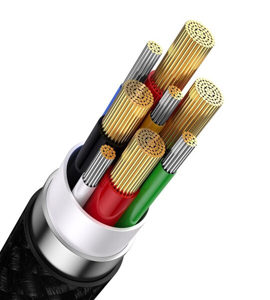Baseus Flash Series Ⅱ Two for Three Charging Cable U+C to M+L+C 100W Black Image 3