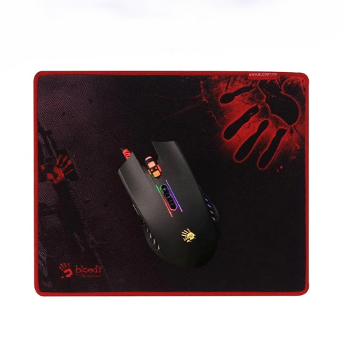 A4TECH Bloody Q8181S Neon X Glide Gaming Mouse And Mouse Pad Image 2