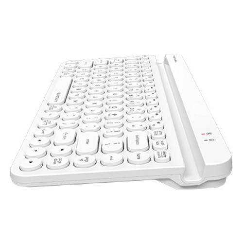 A4TECH Fstyler FBK30 Bluetooth And 2.4G Wireless Keyboard with English-White Image 1