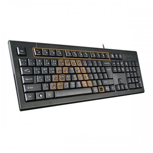 A4TECH KRS-85 Laser Engraving USB Keyboard With Bangla Image 1