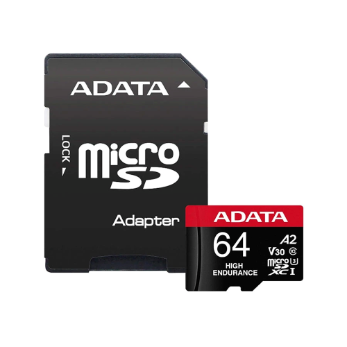 ADATA High-Endurance 64GB UHS-I Class 10 microSDXC Memory Card Image 1