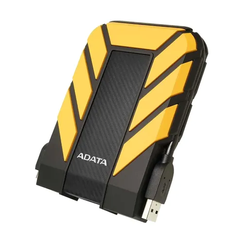 Adata HD710 Pro 2TB USB 3.2 External Hard Drive-Yellow Image 1