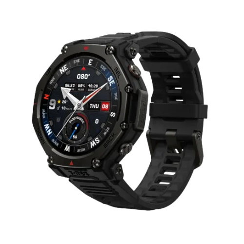 Amazfit T-Rex 3 Pro 1.5" AMOLED 3000-nit GPS Rugged Smartwatch 48mm-Black Image 1