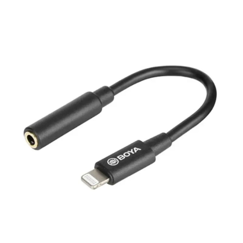 BOYA BY-K3 3.5mm TRRS Female to Lightning Male Audio Adapter Image 1