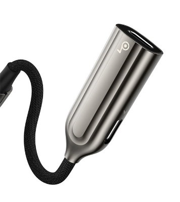 Baseus 2-in-1 iP Male to Dual iP Female Adapter L55 Tarnish Image 2