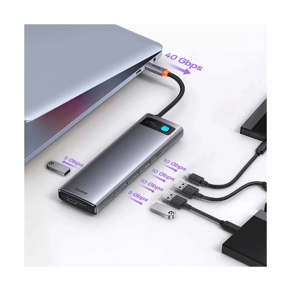 Baseus Metal Gleam Series 12-in-1 Multifunctional Type-C HUB Image 2