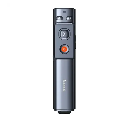 Baseus Orange Dot Red Laser Wireless Presenter-Grey