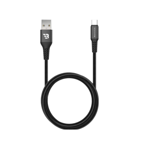 Baykron BA-TC-F-BLK3.0 USB A to Type C Fast Charging Cable-Black