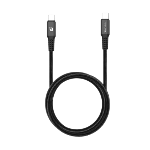 Baykron Cable Type C to Type C 1.2 M 3A-Black Image 1