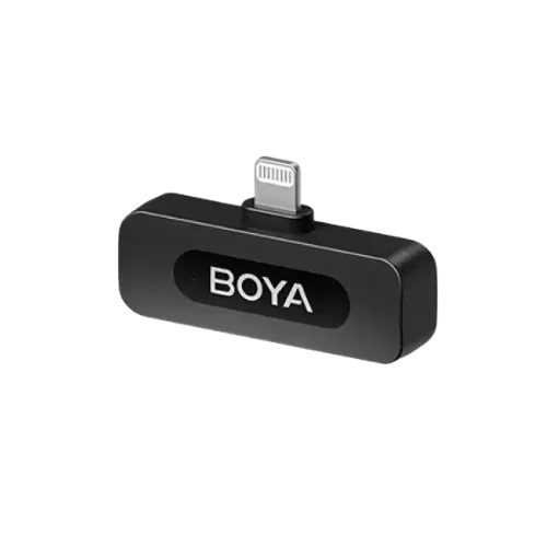 Boya BY-V2 V2.0 Ultracompact 2.4GHz Wireless Microphone System for IOS Device-Black Image 2