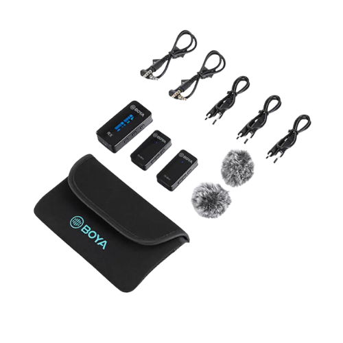 Boya BY-XM6-S2 Mini Ultracompact 2.4GHz Dual-Channel Wireless Microphone System Image 2