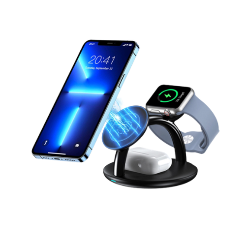 Choetech 3-in-1 Holder Magnetic Wireless Charger Image 1