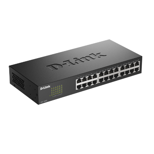 D-Link 24-Port 10 or 100Mbps Fast Ethernet Unmanaged Switch Image 1