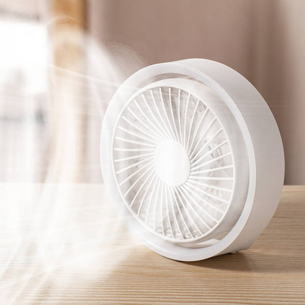 Vyvylabs D04 Mini Portable Desktop Fan with LED Light 1800mAh Image 1
