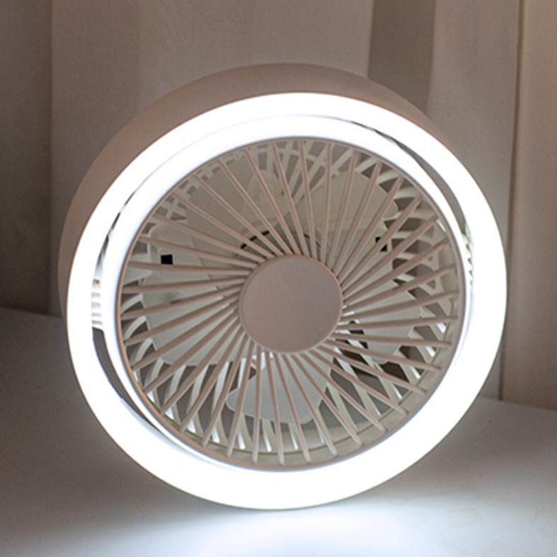 Vyvylabs D04 Mini Portable Desktop Fan with LED Light 1800mAh Image 4