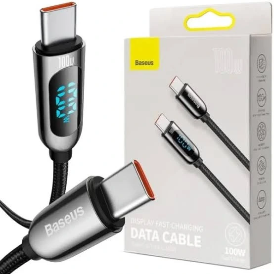 Baseus 100W Type-C Fast Charging Cable 1 Meter Image 1