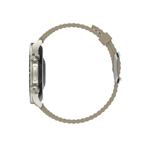 IMIKI HOLO 2 Pro Smart Watch-Titanium + Beige Image 4