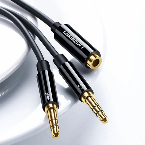 UGREEN AV140 (20898) 3.5mm to 2 Audio Cable - Black Image 2