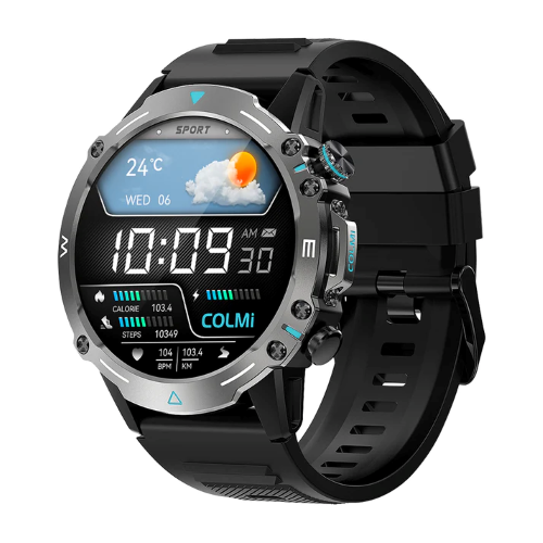 COLMI M42 AMOLED Display Smart Watch-Black Image 1