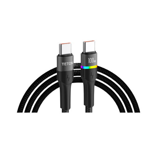 Teton 100W 5A 1.2M Type-C to Type-C Fast Charging Data Cable