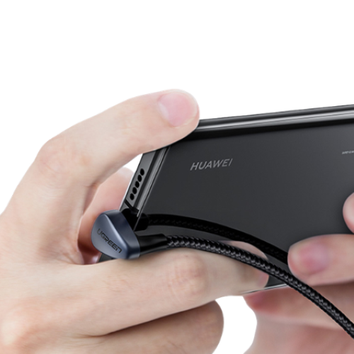 UGREEN 70315 Angled USB-C Male To USB2.0 A Male 3A Data Cable-2M Image 1