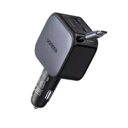 UGREEN 90W Fast Car Charger with Retractable Cable (EC603) Image 2