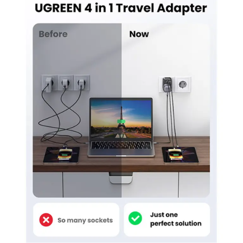 UGREEN CD314 (15290) 4-in-1 Travel Plug Adapter Image 2