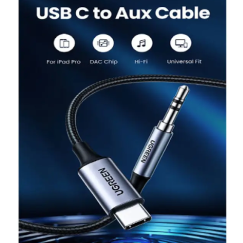 UGREEN CM450 (20192) USB-C to 3.5mm Audio Cable - 1M Image 2