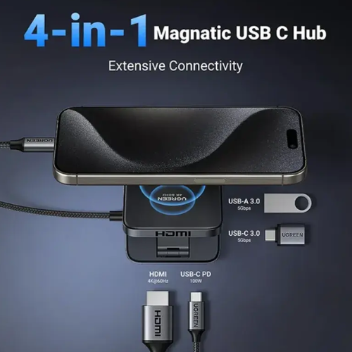 UGREEN CM801 (35590) Multifunction 4-in-1 USB-C Hub Image 2