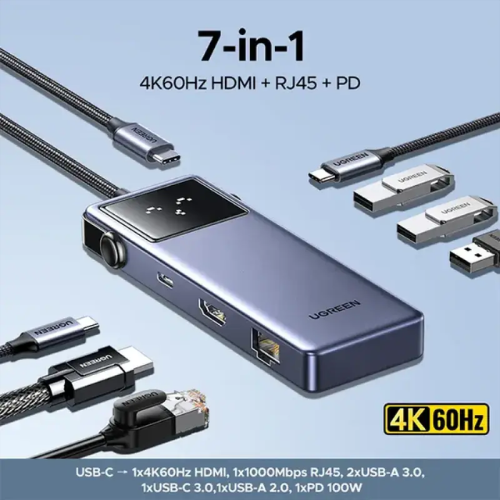 UGREEN CM888 (45155) 7-in-1 Type-C Multifunction Hub Image 2