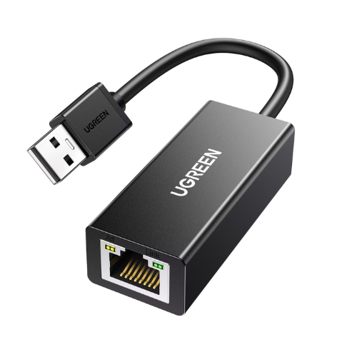 UGREEN CR110 (20254) USB 2.0 10/100Mbps Ethernet Adapter - Black Image 1