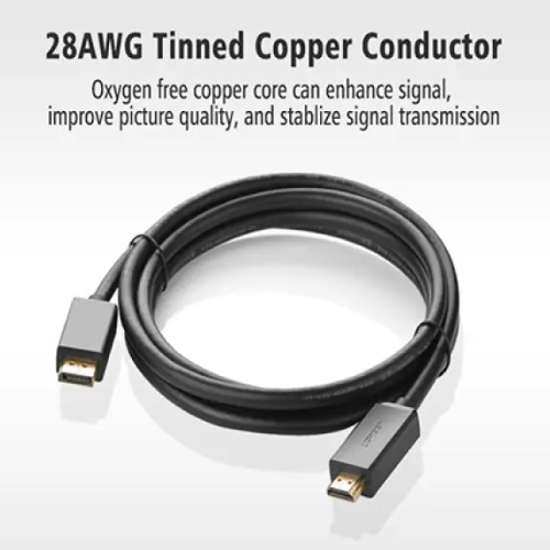 UGREEN DP101 (10239) DP Male to HDMI Male Cable - 1.5M Image 2