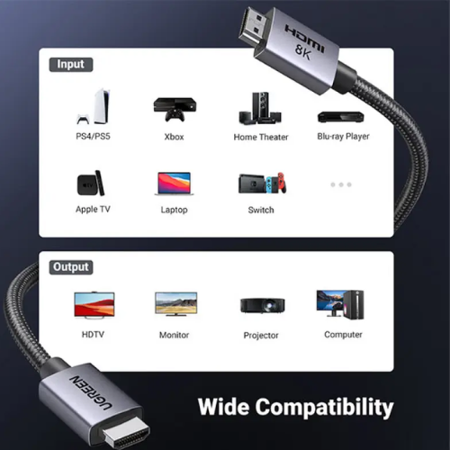 UGREEN HD171 (25911) 8K HDMI Cable - 3M Image 2