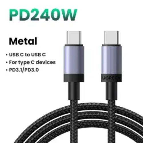UGREEN L532 (65907) 240W USB Type-C PD Fast Charging Cable -1M Image 1
