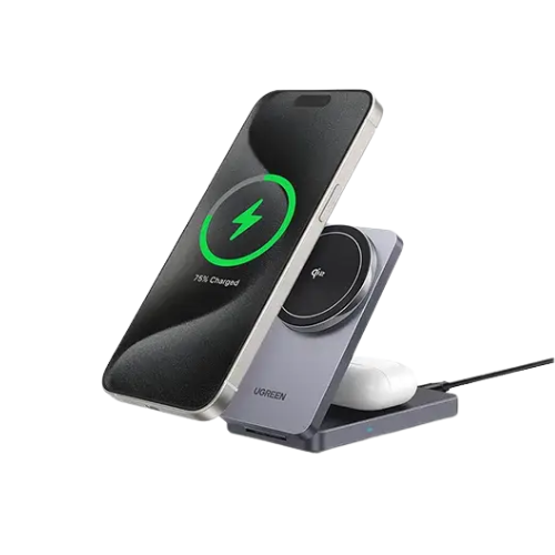 UGREEN W706 (45023) 2-in-1 20W Magnetic Wireless Charger Image 0