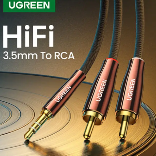 Ugreen AV170 (80847) 3.5mm to 2x RCA Aux Cable - 2M Image 2
