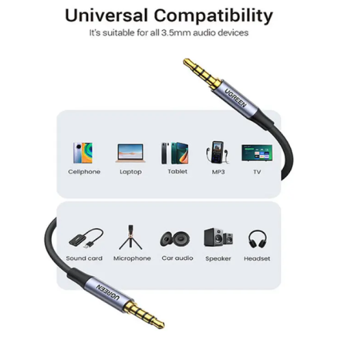 Ugreen AV183 (20785) 3.5mm 4-Pole Male to Male Audio Cable - 3M Image 2