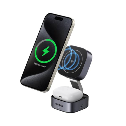 Ugreen W702 (35316) 15W 2-in-1 Magnetic Wireless Charger
