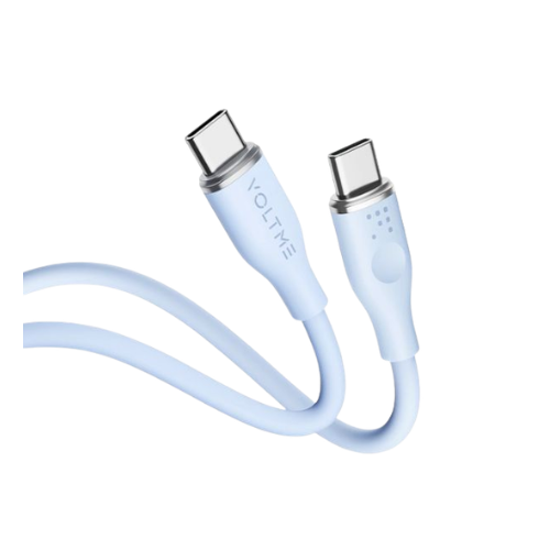 VOLTME PowerLink MOSS USB-C to USB-C 1M Fast Charging Cable-Blue Image 1