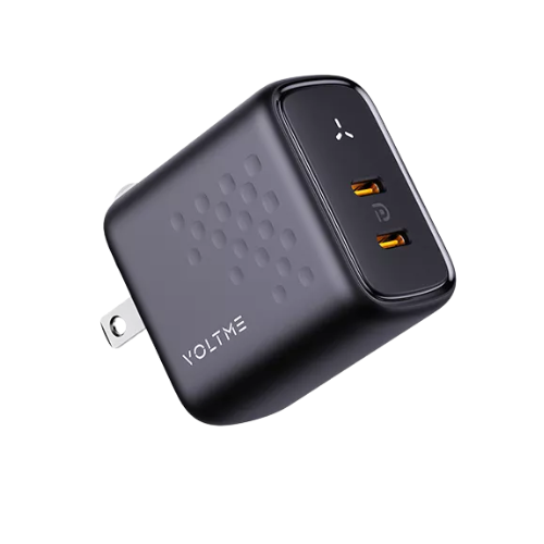 VOLTME Revo 35 Duo CC Dual USB-C 35W GaN Wall Charger-Black Image 1