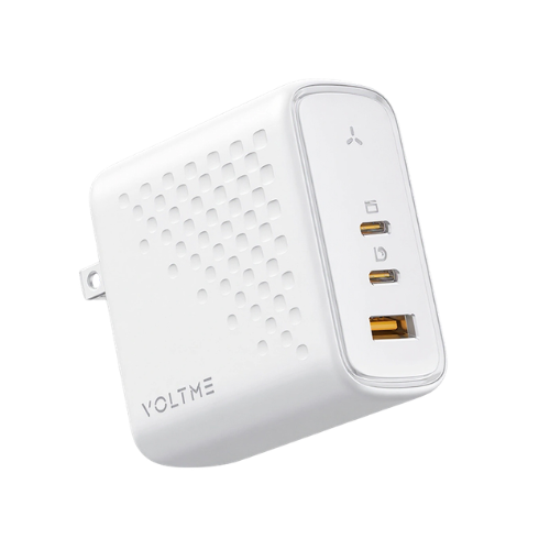 VOLTME Revo 67 CCA GaN Fast Charger 67W Triple Port PD Charging-White