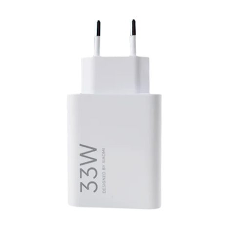 Xiaomi 33W USB Charger and Type-C Cable-White Image 1