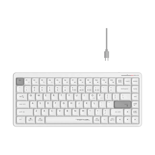 A4TECH Fstyler FBX53C Dual-Mode Wireless Keyboard-White Image 1