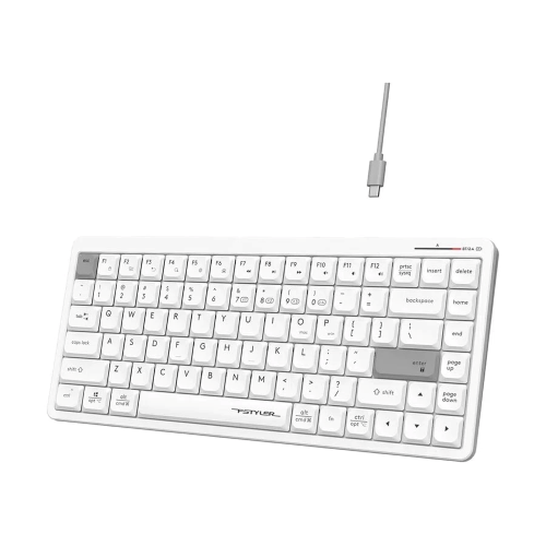 A4TECH Fstyler FBX53C Dual-Mode Wireless Keyboard-White Image 2