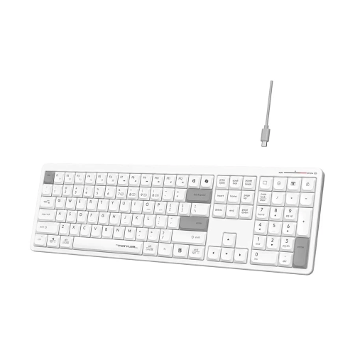 A4TECH Fstyler FBX55C Dual-Mode Wireless Keyboard-White Image 3