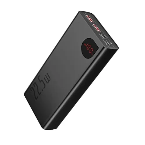 Baseus Adaman Metal Digital Display 20000mAh 22.5W Fast Charging Power Bank-Black Image 2