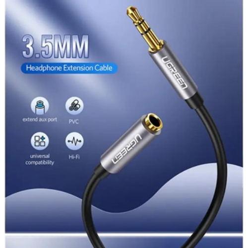 UGREEN AV118 (10538) 3.5mm Male to Female Extension Cable - 5M Image 2