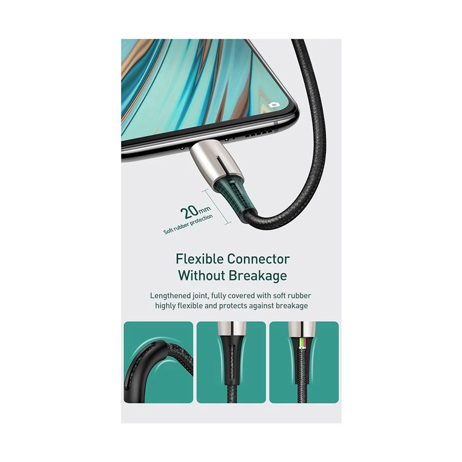 Baseus Waterdrop Cable USB to Micro 4A 2 m - Black Image 2